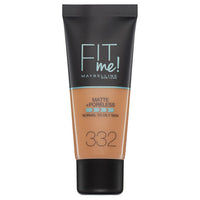 Maybelline FIT ME! Matte & Poreless Foundation Normal to Oily Skin 30ml 332 Golden Caramel Health & Beauty:Make-Up:Face:Foundation base face foundation galaxy makeup