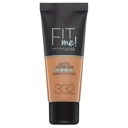 Maybelline FIT ME! Matte & Poreless Foundation Normal to Oily Skin 30ml 332 Golden Caramel Health & Beauty:Make-Up:Face:Foundation base face foundation galaxy makeup
