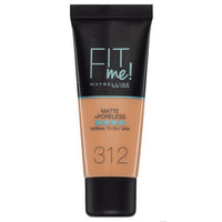 Maybelline FIT ME! Matte & Poreless Foundation Normal to Oily Skin 30ml 312 Golden Health & Beauty:Make-Up:Face:Foundation base face foundation galaxy makeup