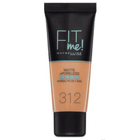 Maybelline FIT ME! Matte & Poreless Foundation Normal to Oily Skin 30ml 312 Golden Health & Beauty:Make-Up:Face:Foundation face foundation makeup