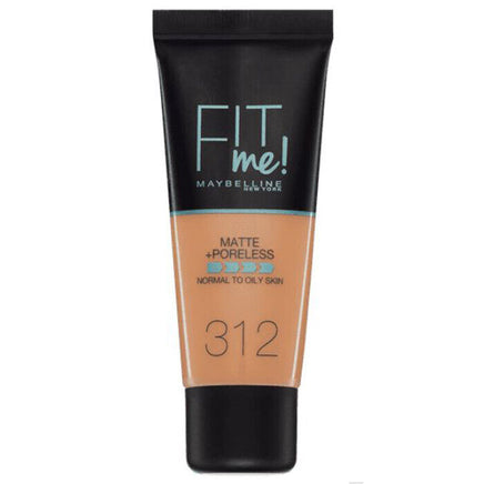 Maybelline FIT ME! Matte & Poreless Foundation Normal to Oily Skin 30ml 312 Golden Health & Beauty:Make-Up:Face:Foundation base face foundation galaxy makeup