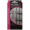 Royal Full Coverage False Nail Artificial Tips + 3g Glue Set of 24 Americano Almond - matte grey false nails galaxy nails