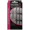Royal Full Coverage False Nail Artificial Tips + 3g Glue Set of 24 Americano Almond - matte grey false nails nails