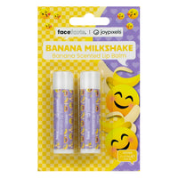 Face Facts Joypixels Scented Lip Balm 2pcs Banana Milkshake galaxy lip balm lips makeup