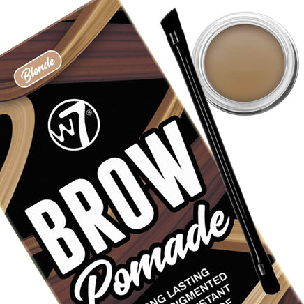 W7 Brow Pomade Eyebrow Definer Shaping Gel Colour Tint Jar & Brush Easy blend Blonde Health & Beauty:Make-Up:Eyes:Eyebrow Liner & Definition brow gel brows eyes galaxy makeup