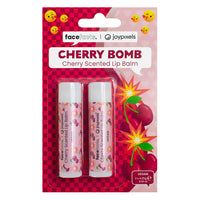 Face Facts Joypixels Scented Lip Balm 2pcs Cherry Bomb lips makeup