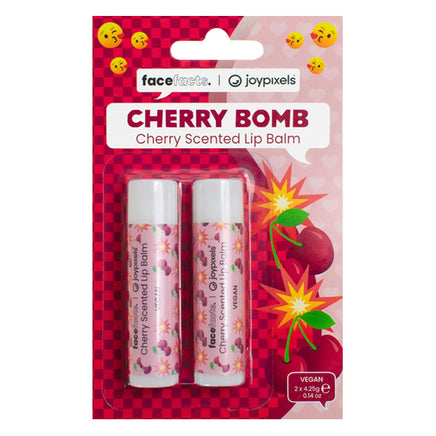 Face Facts Joypixels Scented Lip Balm 2pcs Cherry Bomb galaxy lip balm lips makeup