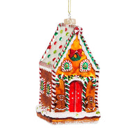 Hanging Christmas Tree Decoration Glass Baubles Sass and Belle Ornament Gingerbread House Christmas galaxy seasonal