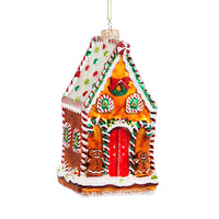 Hanging Christmas Tree Decoration Sass and Belle Glass Xmas Ornament Bauble Gift Gingerbread House Christmas