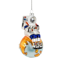 Hanging Christmas Tree Decoration Glass Baubles Sass and Belle Ornament Christmas galaxy seasonal