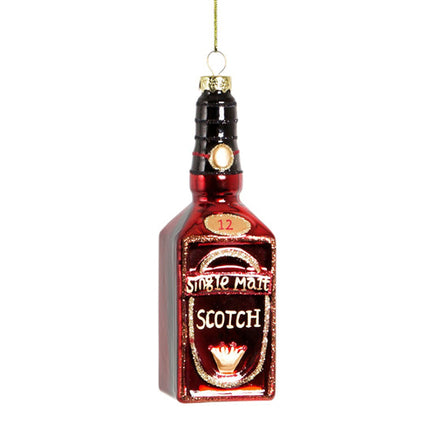 Hanging Christmas Tree Decoration Glass Baubles Sass and Belle Ornament Scotch Bottle Christmas galaxy seasonal