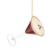 Hanging Christmas Tree Decoration Sass and Belle Glass Xmas Ornament Bauble Gift Espresso Martini Cocktail Glass Christmas