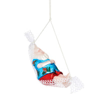 Hanging Christmas Tree Decoration Glass Baubles Sass and Belle Ornament Santa in a Hammock Christmas galaxy seasonal