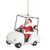Hanging Christmas Tree Decoration Sass and Belle Glass Xmas Ornament Bauble Gift Santa in a Golf Buggy Christmas