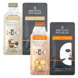 Skin Academy Indulge Serum Sheet Face Mask SACHET refresh firm anti aging Health & Beauty:Skin Care:Skin Masks face care face mask galaxy skin