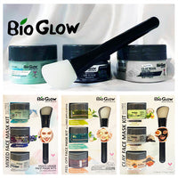 Bio Glow 3 x 50ml Face Mask Kit + Applicator Gift Set Health & Beauty:Skin Care:Skin Masks face care gift her skin