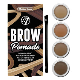 W7 Brow Pomade Eyebrow Definer Shaping Gel Colour Tint Jar & Brush Easy blend Health & Beauty:Make-Up:Eyes:Eyebrow Liner & Definition brow gel brows eyes galaxy makeup