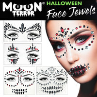 Moon Terror Halloween Face Jewels Stick On Self Adhesive Diamonds Gems Health & Beauty:Tattoos & Body Art:Temporary Tattoos:Press-on Tattoos fancy galaxy glitter halloween halloweenmakeup makeup seasonal