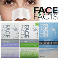 Face Facts x 6 Nose Strips Blackhead Removal Unclog Pores Smooth Deep Cleansing Health & Beauty:Skin Care:Skin Masks face care skin