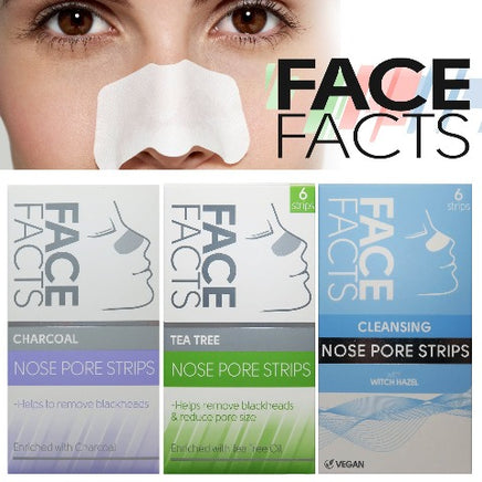 Face Facts x 6 Nose Strips Blackhead Removal Unclog Pores Smooth Deep Cleansing Health & Beauty:Skin Care:Skin Masks blemish face care face mask galaxy other blemish skin