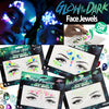 Moon Glow in the Dark UV Face Jewels Stick On Adhesive Diamonds Gems Party Style Clothes, Shoes & Accessories:Specialty:Fancy Dress & Period Costume:Accessories:Face Paint & Stage Make-Up fancy glitter makeup