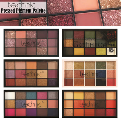 Technic Pressed Pigment Eyeshadow Palette Mix of 15 Matte & Shimmer colours Health & Beauty:Make-Up:Eyes:Eye Shadow eyes eyeshadow makeup