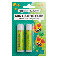 Face Facts Joypixels Scented Lip Balm 2pcs Mint Choc Chip lips makeup