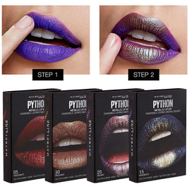 Maybelline Python Metallic Lip Kit Lip Colour Duo Lipstick with Chameleon Effect Health & Beauty:Make-Up:Lips:Lipstick galaxy lips lipstick makeup metallic