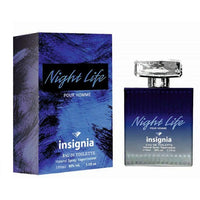 Insignia Perfume EDP Eau De Parfum Spray Fragrance 100ml Night Life Pour Homme - for Him gift her him super
