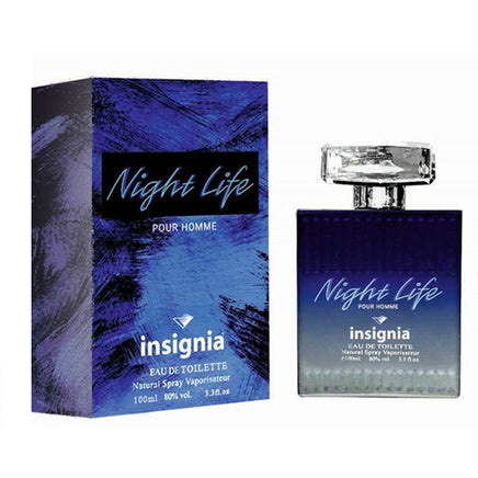 Insignia Perfume EDP Eau De Parfum Spray Fragrance 100ml Night Life Pour Homme - for Him gift her him super