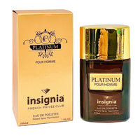 Insignia Perfume EDP Eau De Parfum Spray Fragrance 100ml Platinum Pour Homme - for Him gift her him super