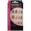 Royal Full Coverage False Nail Artificial Tips + 3g Glue Set of 24 Prosecco Blush - nude beige false nails galaxy nails