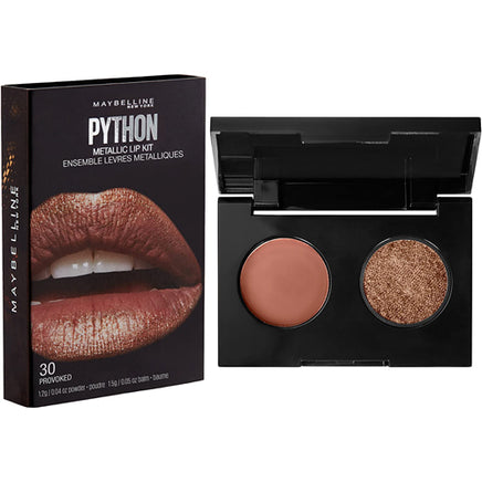 Maybelline Python Metallic Lip Kit Lip Colour Duo Lipstick with Chameleon Effect Provoked 30 Health & Beauty:Make-Up:Lips:Lipstick galaxy lips lipstick makeup metallic