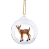 Hanging Christmas Tree Decoration Sass and Belle Glass Xmas Ornament Bauble Gift Winter Forest Deer Open Bauble Christmas