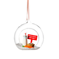 Hanging Christmas Tree Decoration Glass Baubles Sass and Belle Ornament Santa Please Stop Here Bauble Christmas galaxy seasonal