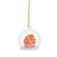 Hanging Christmas Tree Decoration Glass Baubles Sass and Belle Ornament Gingerbread House Dome Bauble Christmas galaxy seasonal