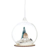 Hanging Christmas Tree Decoration Sass and Belle Glass Xmas Ornament Bauble Gift Snowy White Car Dome Bauble Christmas