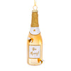 Hanging Christmas Tree Decoration Sass and Belle Glass Xmas Ornament Bauble Gift Bee Merry Gold Champagne Bottle Christmas