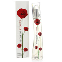 Womans Eau De Parfum by Fine Perfumery Story Of Flower Red 50ml gift her super