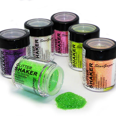 Stargazer Cosmetic NEON Loose GLITTER Shaker Face Body Nails Glow under UV Light Health & Beauty:Make-Up:Eyes:Eye Shadow fancy glitter makeup stars