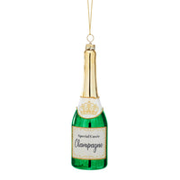 Hanging Christmas Tree Decoration Glass Baubles Sass and Belle Ornament Luxe Champagne Bottle Christmas galaxy seasonal