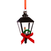 Hanging Christmas Tree Decoration Glass Baubles Sass and Belle Ornament London Street Lamp Christmas galaxy seasonal