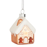 Hanging Christmas Tree Decoration Glass Baubles Sass and Belle Ornament Festive Gingerbread House Christmas galaxy seasonal