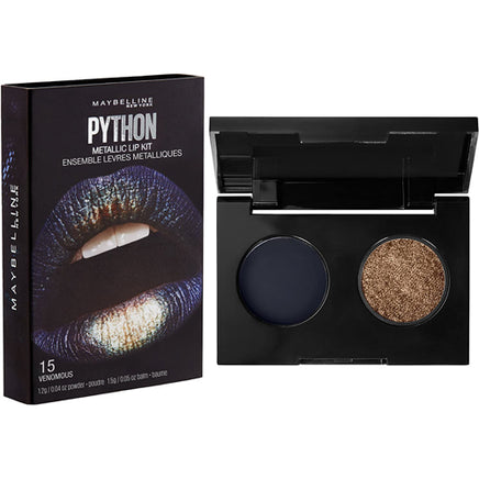 Maybelline Python Metallic Lip Kit Lip Colour Duo Lipstick with Chameleon Effect Venomous 15 Health & Beauty:Make-Up:Lips:Lipstick galaxy lips lipstick makeup metallic