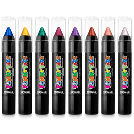 Funky Face Metallic Face & Body Paint Sticks Fancy dress Makeup Festival Clothes, Shoes & Accessories:Specialty:Fancy Dress & Period Costume:Accessories:Face Paint & Stage Make-Up eyeliner eyes eyeshadow face paint fancy galaxy makeup metallic