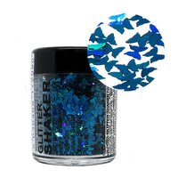 Stargazer SHAPES Chunky Loose Glitter Face Body Nail Hair Art Manicure Blue Butterfly Health & Beauty:Make-Up:Eyes:Eye Shadow fancy galaxy glitter makeup stars