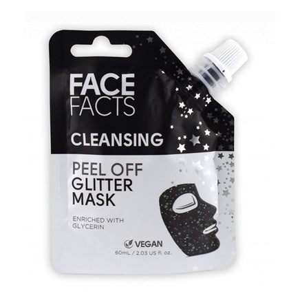 Face Facts Peel Off Glitter Face Mask 60ml Black glitter Health & Beauty:Skin Care:Skin Masks face care face mask galaxy skin