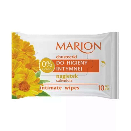 MARION Intimate Wipes Delicate Women Body Hygiene 10pcs Calendula - protects against infections galaxy health