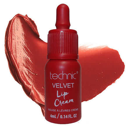 Technic Velvet Lip Cream Liquid Lipsticks Red Lip Colour Collection Cherry Red Health & Beauty:Make-Up:Lips:Lipstick galaxy lips lipstick makeup