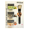 Bio Glow 3 x 50ml Face Mask Kit + Applicator Gift Set Clay: Avocado, Charcoal, Pink Salt Health & Beauty:Skin Care:Skin Masks face care gift her skin